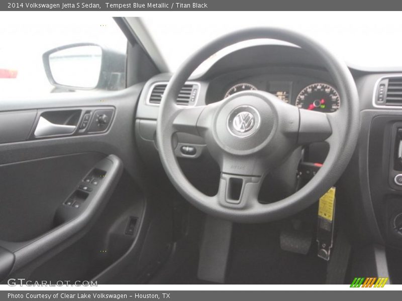 Tempest Blue Metallic / Titan Black 2014 Volkswagen Jetta S Sedan