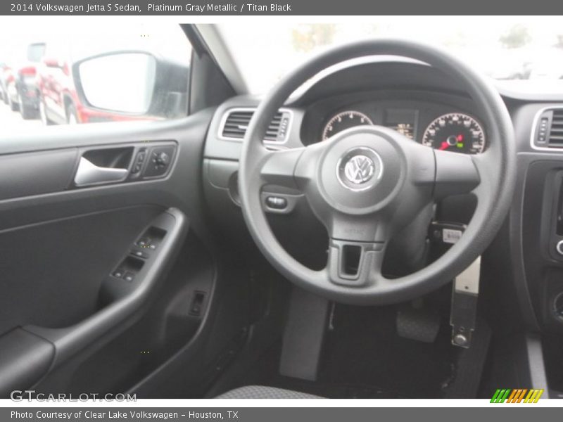 Platinum Gray Metallic / Titan Black 2014 Volkswagen Jetta S Sedan