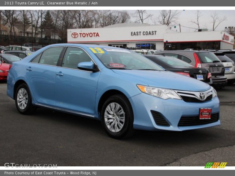 Clearwater Blue Metallic / Ash 2013 Toyota Camry LE