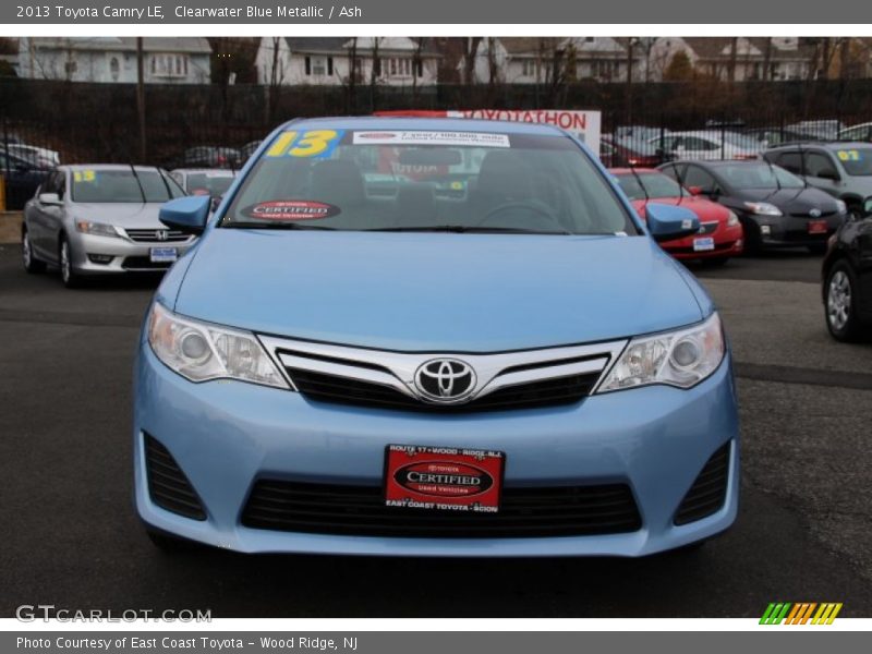 Clearwater Blue Metallic / Ash 2013 Toyota Camry LE