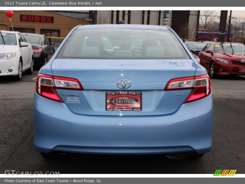 Clearwater Blue Metallic / Ash 2013 Toyota Camry LE