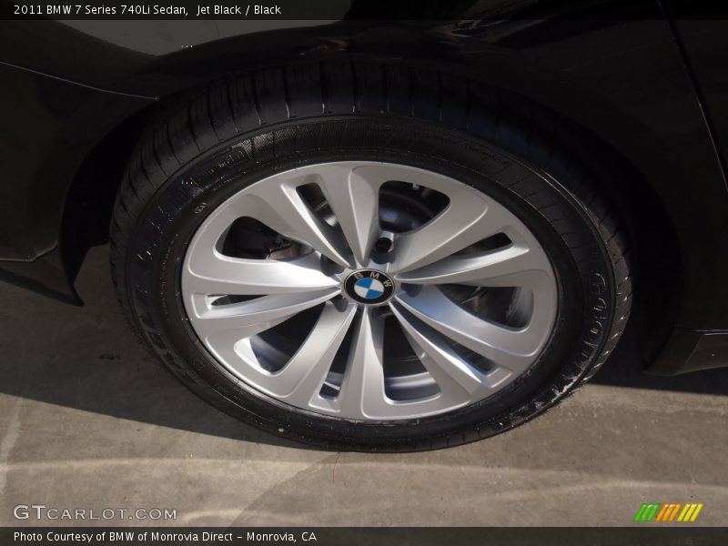 Jet Black / Black 2011 BMW 7 Series 740Li Sedan