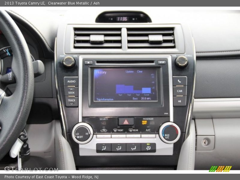 Clearwater Blue Metallic / Ash 2013 Toyota Camry LE