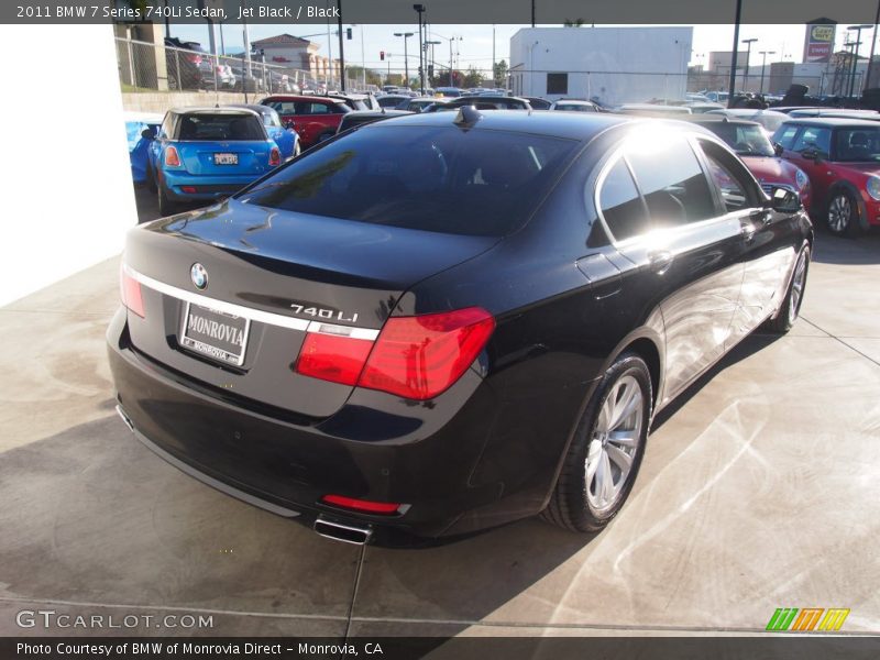 Jet Black / Black 2011 BMW 7 Series 740Li Sedan