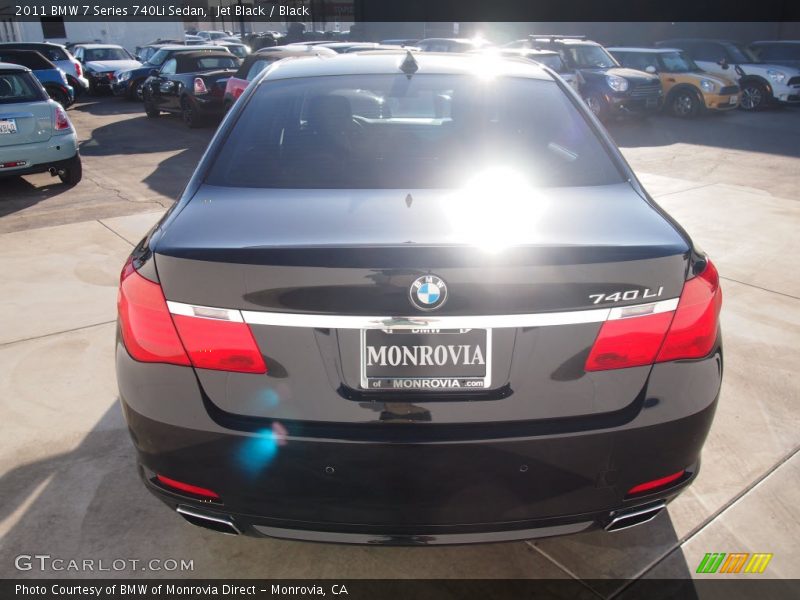 Jet Black / Black 2011 BMW 7 Series 740Li Sedan