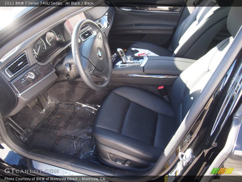 Jet Black / Black 2011 BMW 7 Series 740Li Sedan