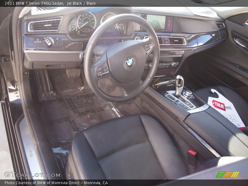 Jet Black / Black 2011 BMW 7 Series 740Li Sedan