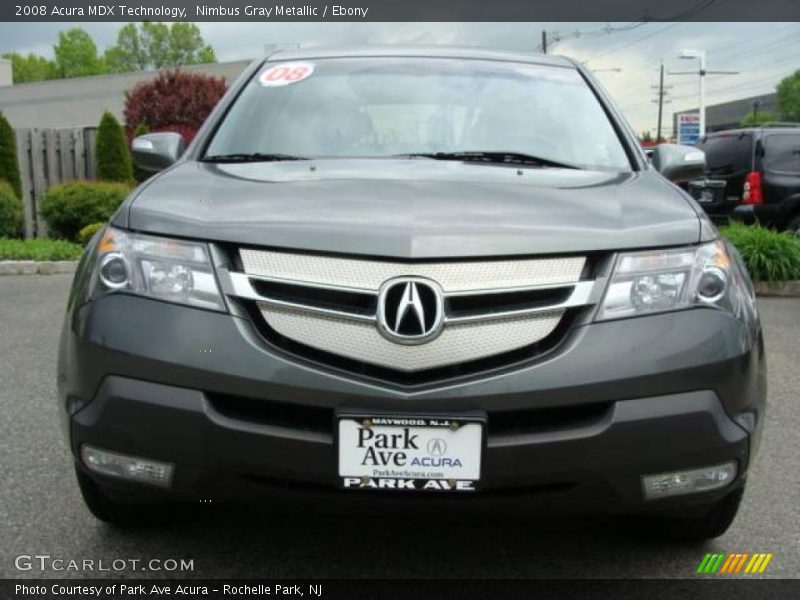 Nimbus Gray Metallic / Ebony 2008 Acura MDX Technology