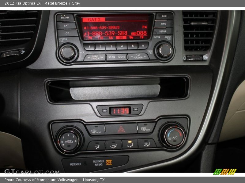 Metal Bronze / Gray 2012 Kia Optima LX