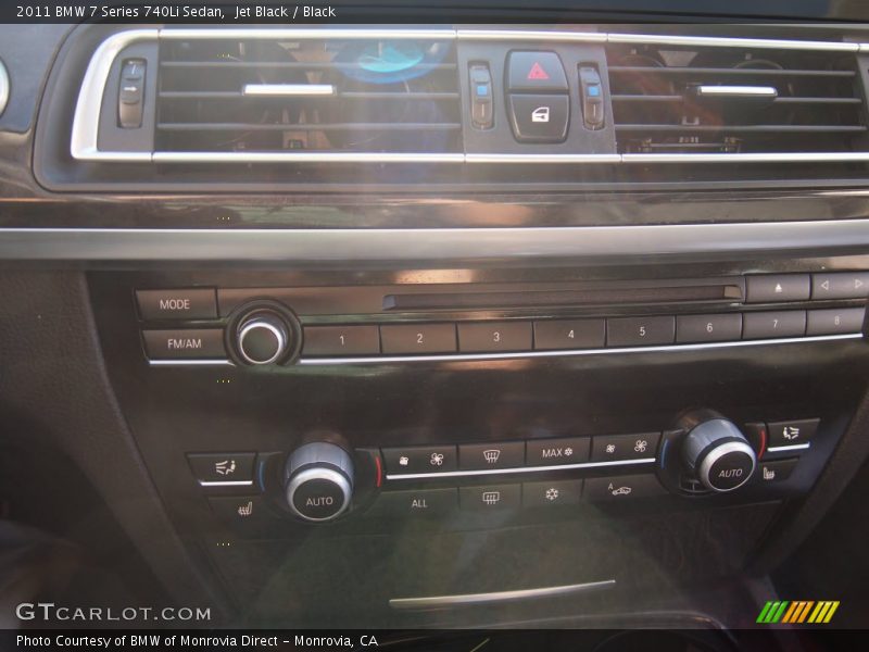 Jet Black / Black 2011 BMW 7 Series 740Li Sedan
