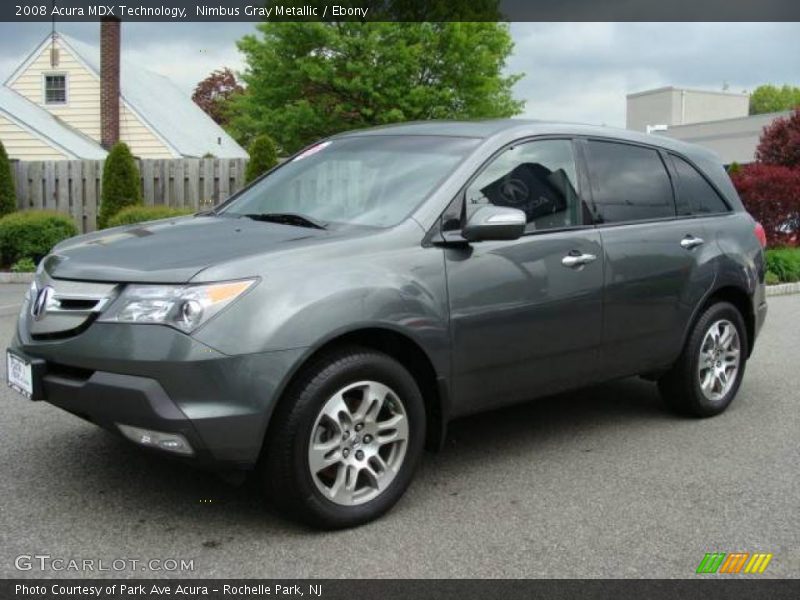 Nimbus Gray Metallic / Ebony 2008 Acura MDX Technology