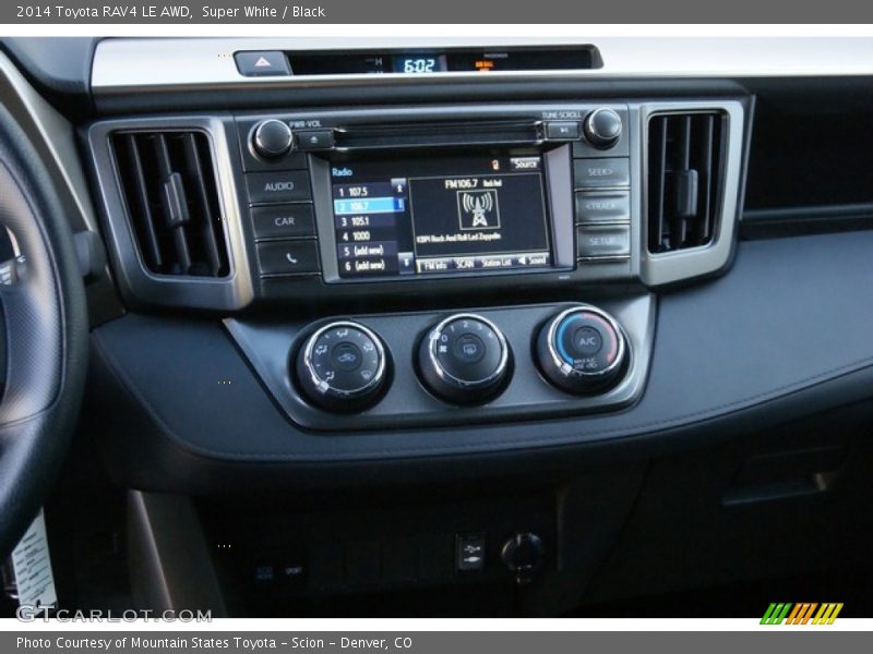 Super White / Black 2014 Toyota RAV4 LE AWD