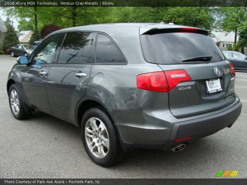Nimbus Gray Metallic / Ebony 2008 Acura MDX Technology