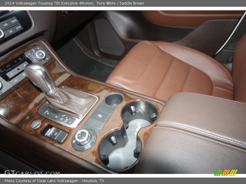 Pure White / Saddle Brown 2014 Volkswagen Touareg TDI Executive 4Motion