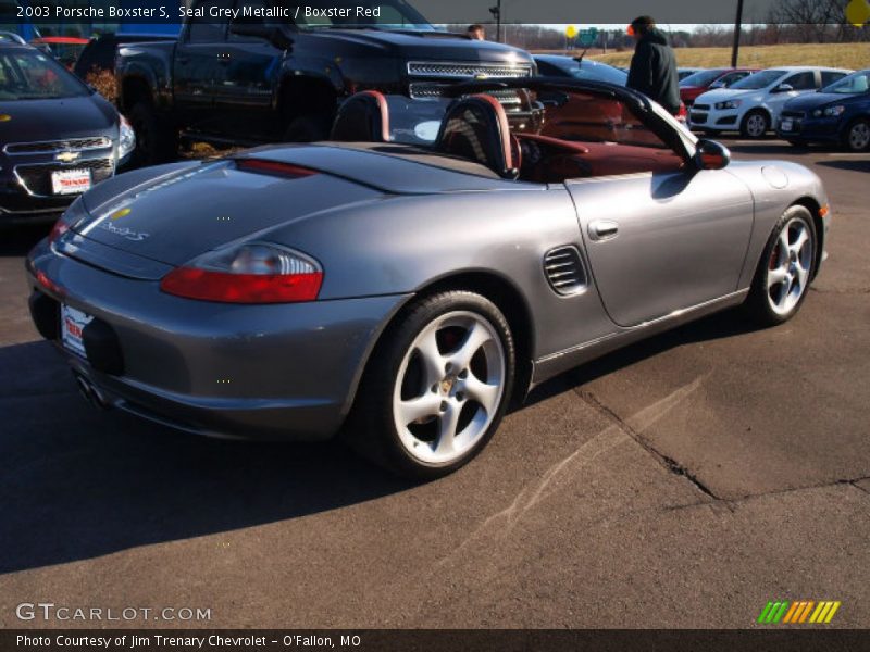 Seal Grey Metallic / Boxster Red 2003 Porsche Boxster S