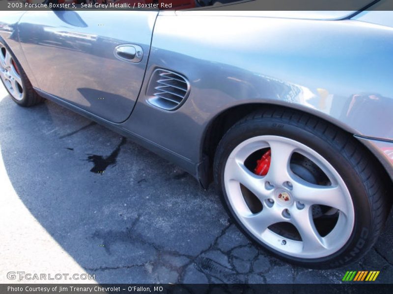 Seal Grey Metallic / Boxster Red 2003 Porsche Boxster S