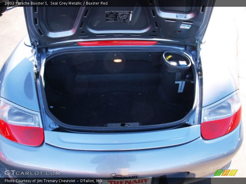 Seal Grey Metallic / Boxster Red 2003 Porsche Boxster S