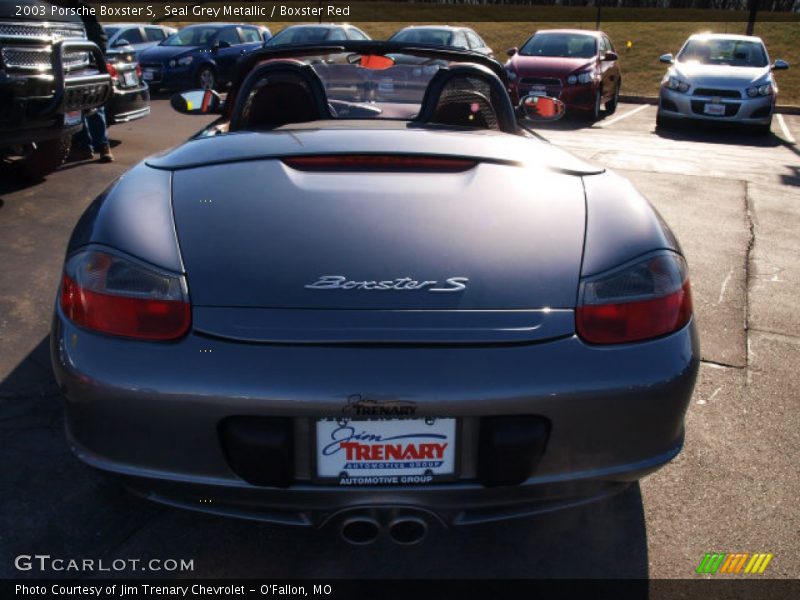 Seal Grey Metallic / Boxster Red 2003 Porsche Boxster S