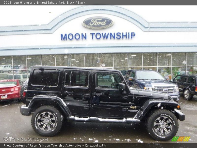Black / Black 2013 Jeep Wrangler Unlimited Sahara 4x4