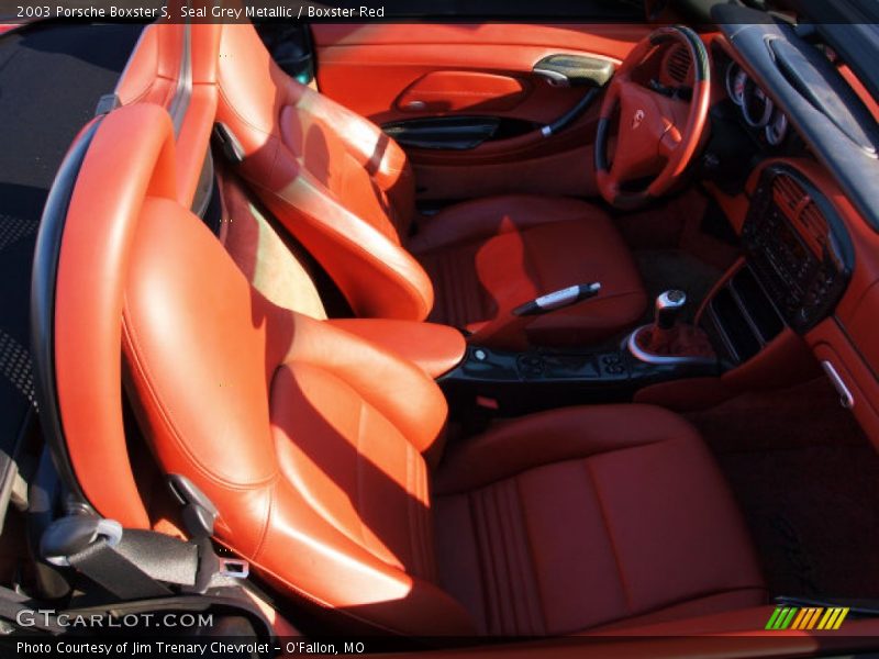 Seal Grey Metallic / Boxster Red 2003 Porsche Boxster S