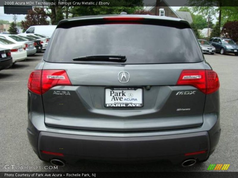 Nimbus Gray Metallic / Ebony 2008 Acura MDX Technology