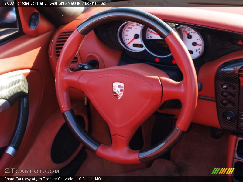 Seal Grey Metallic / Boxster Red 2003 Porsche Boxster S