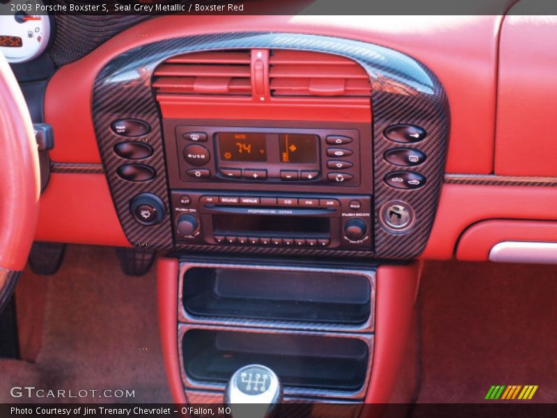 Seal Grey Metallic / Boxster Red 2003 Porsche Boxster S