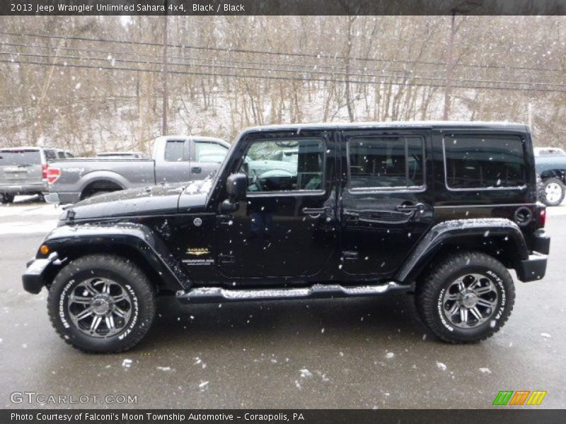 Black / Black 2013 Jeep Wrangler Unlimited Sahara 4x4
