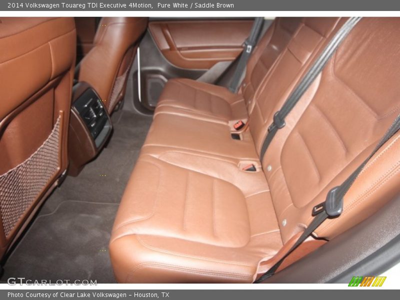 Pure White / Saddle Brown 2014 Volkswagen Touareg TDI Executive 4Motion