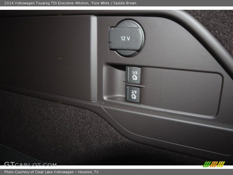 Pure White / Saddle Brown 2014 Volkswagen Touareg TDI Executive 4Motion
