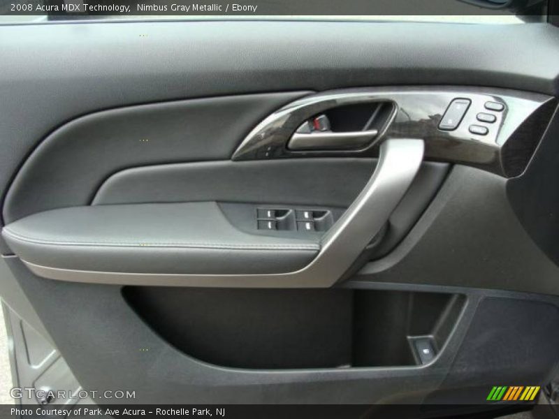 Nimbus Gray Metallic / Ebony 2008 Acura MDX Technology