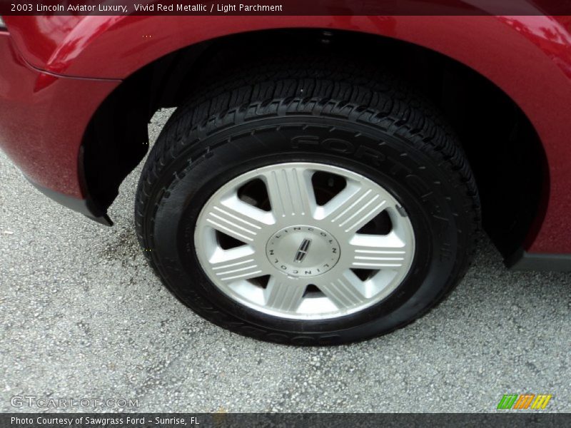 Vivid Red Metallic / Light Parchment 2003 Lincoln Aviator Luxury