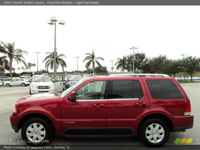 Vivid Red Metallic / Light Parchment 2003 Lincoln Aviator Luxury