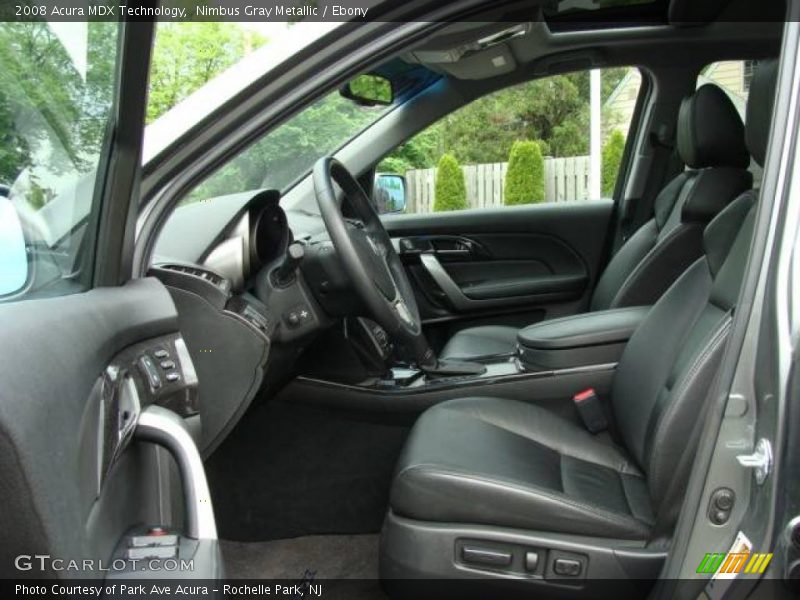 Nimbus Gray Metallic / Ebony 2008 Acura MDX Technology