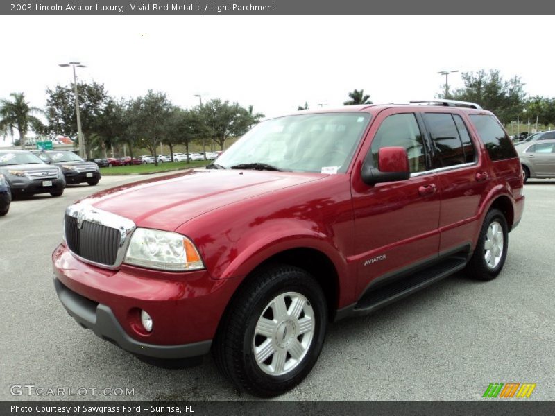 Vivid Red Metallic / Light Parchment 2003 Lincoln Aviator Luxury