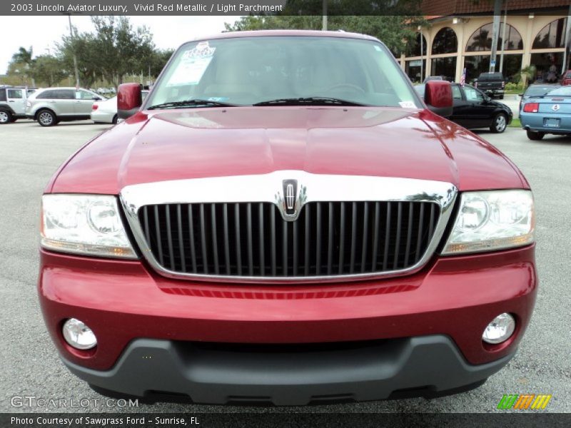 Vivid Red Metallic / Light Parchment 2003 Lincoln Aviator Luxury