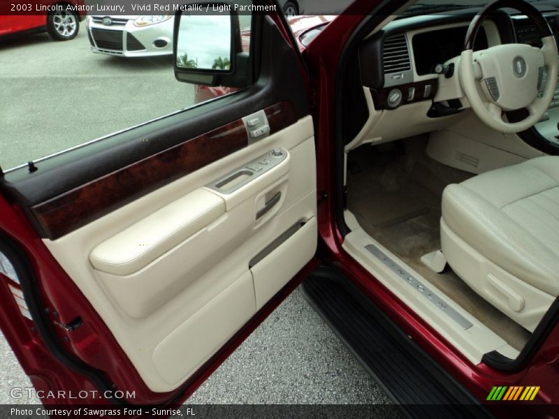 Vivid Red Metallic / Light Parchment 2003 Lincoln Aviator Luxury