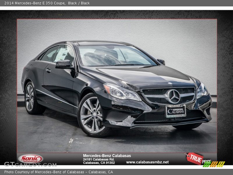 Black / Black 2014 Mercedes-Benz E 350 Coupe