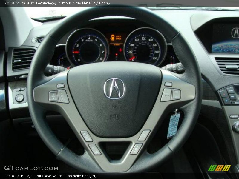Nimbus Gray Metallic / Ebony 2008 Acura MDX Technology