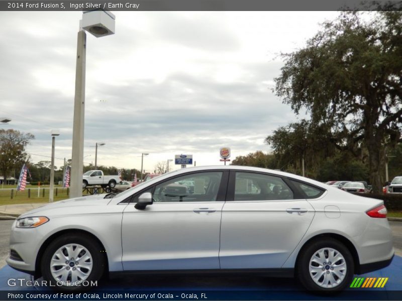 Ingot Silver / Earth Gray 2014 Ford Fusion S