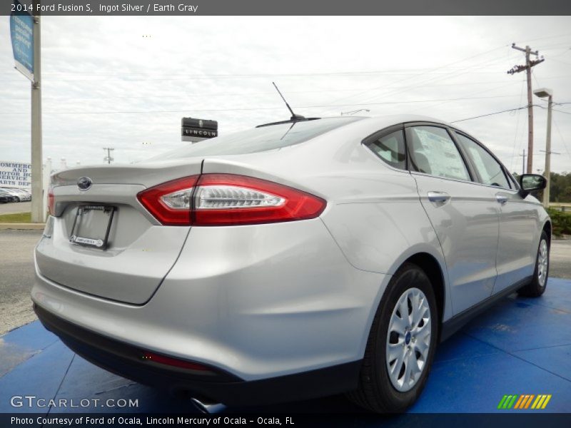 Ingot Silver / Earth Gray 2014 Ford Fusion S