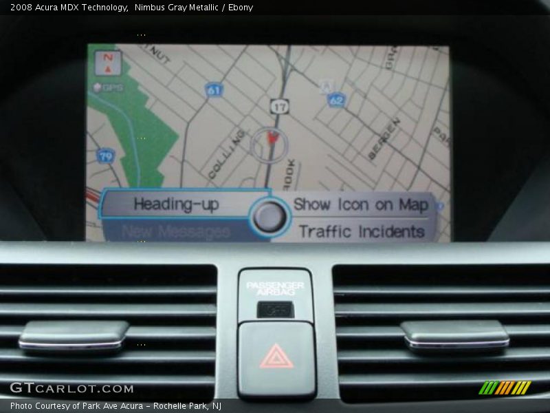 Nimbus Gray Metallic / Ebony 2008 Acura MDX Technology