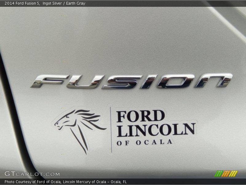 Ingot Silver / Earth Gray 2014 Ford Fusion S