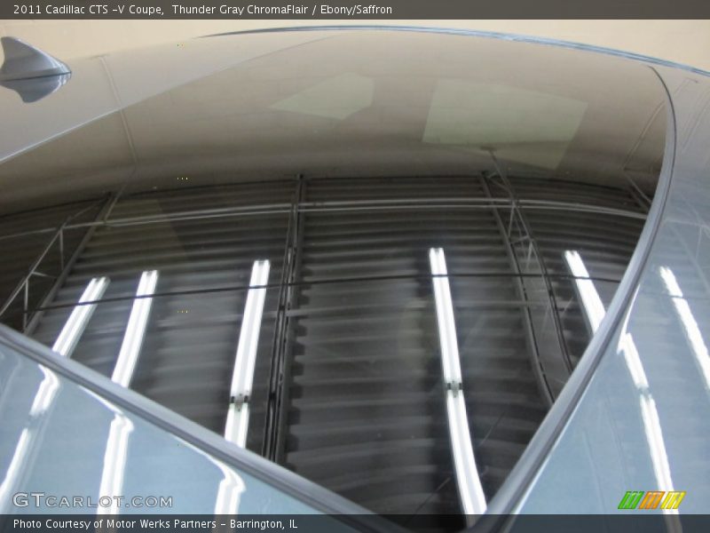 Thunder Gray ChromaFlair / Ebony/Saffron 2011 Cadillac CTS -V Coupe