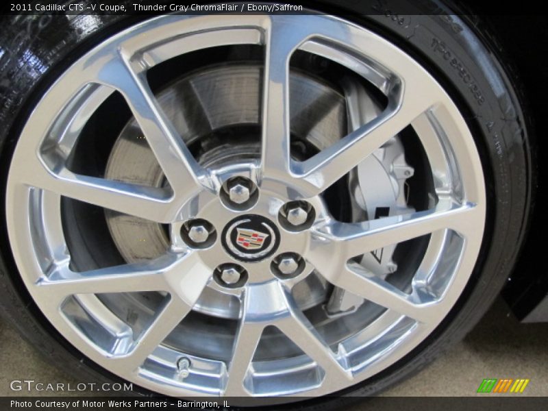 Thunder Gray ChromaFlair / Ebony/Saffron 2011 Cadillac CTS -V Coupe