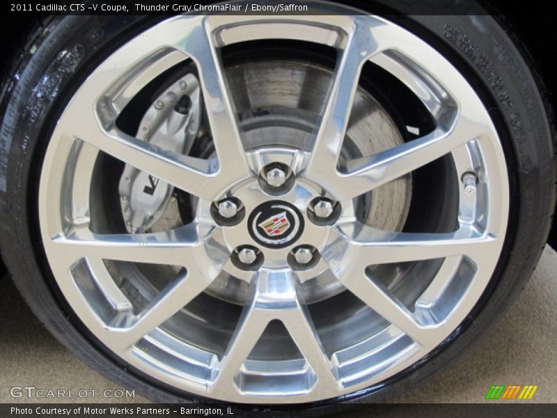 Thunder Gray ChromaFlair / Ebony/Saffron 2011 Cadillac CTS -V Coupe