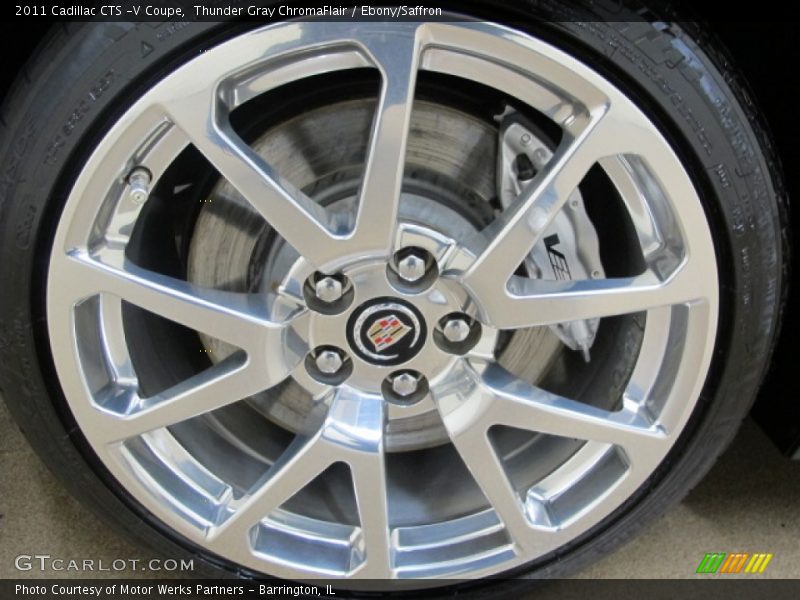 Thunder Gray ChromaFlair / Ebony/Saffron 2011 Cadillac CTS -V Coupe