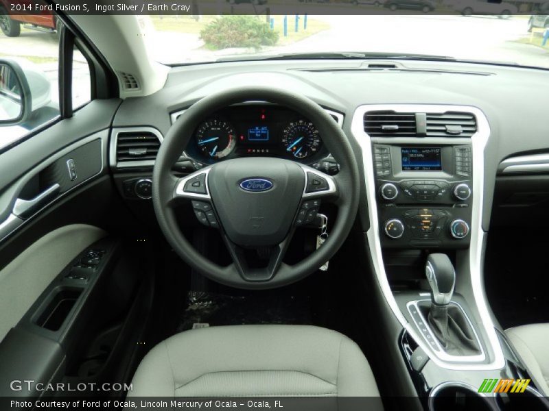 Ingot Silver / Earth Gray 2014 Ford Fusion S