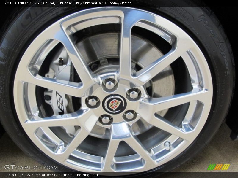 Thunder Gray ChromaFlair / Ebony/Saffron 2011 Cadillac CTS -V Coupe