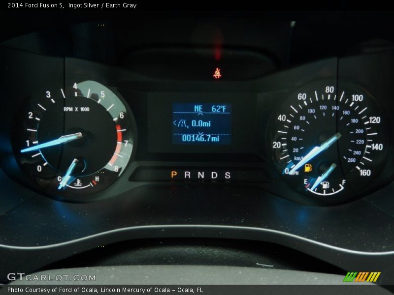 Ingot Silver / Earth Gray 2014 Ford Fusion S